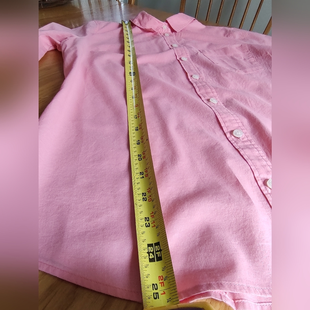J.Crew M pink button up - Picture 4 of 7